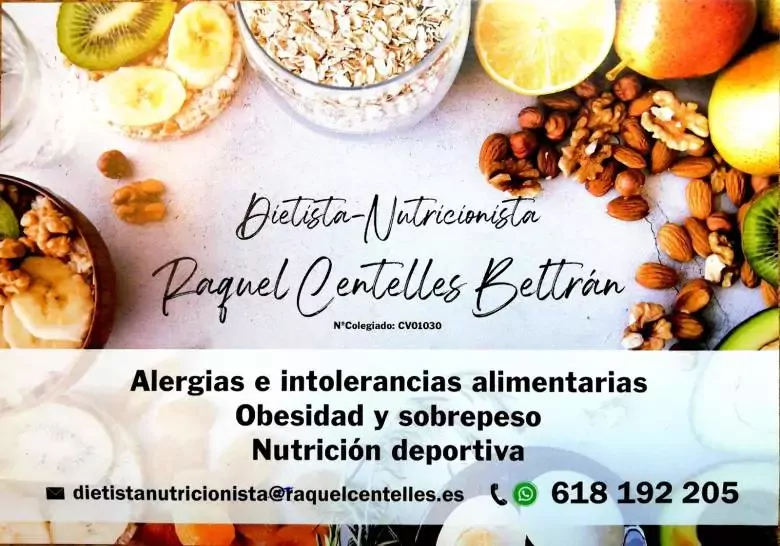 Raquel Centelles - Dietista Nutricionista - C. del Pintor Sorolla