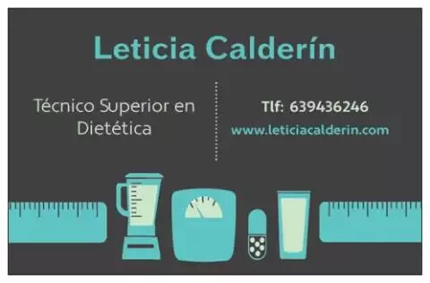 Dietista Leticia Calderín